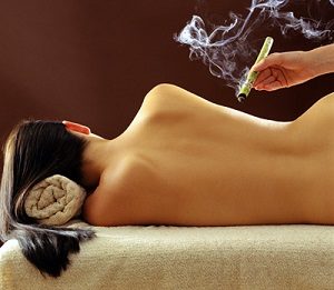 Moxibustion or moxa can greatly activate the acupuncture points to improve energy flow to the meridians and to the local area. It can also correct imbalances of Yin and Yang.